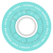 Load image into Gallery viewer, 57mm Clouds Transparent Aqua White 78a
