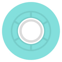 Load image into Gallery viewer, 57mm Clouds Transparent Aqua White 78a
