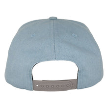 Load image into Gallery viewer, Screaming Hand Denim Snapback Hat
