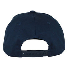 Load image into Gallery viewer, Mono Logo Navy Snapback Hat

