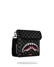 Load image into Gallery viewer, SHARKS IN PARIS BUBBLY BLACK CHECK MESSENGER SLING
