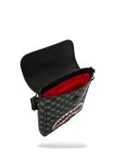 Load image into Gallery viewer, SHARKS IN PARIS BUBBLY BLACK CHECK MESSENGER SLING
