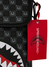 Load image into Gallery viewer, SHARKS IN PARIS BUBBLY BLACK CHECK MESSENGER SLING
