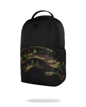 Load image into Gallery viewer, SHARK CENTRAL BLACK NYLON CAMO EMBOSSED SHARK DLXSR
