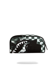Load image into Gallery viewer, PAINTED OVER CHECK PENCIL POUCH

