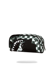 Load image into Gallery viewer, PAINTED OVER CHECK PENCIL POUCH
