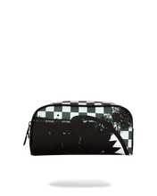 Load image into Gallery viewer, PAINTED OVER CHECK PENCIL POUCH
