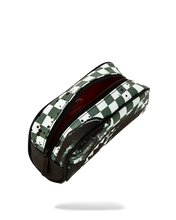 Load image into Gallery viewer, PAINTED OVER CHECK PENCIL POUCH
