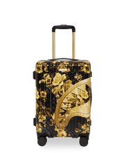 Load image into Gallery viewer, GOLD FLORAL REMIX CARRY-ON LUGGAGE
