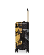 Load image into Gallery viewer, GOLD FLORAL REMIX CARRY-ON LUGGAGE
