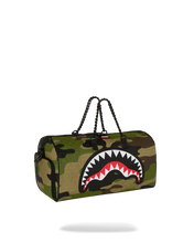 Load image into Gallery viewer, WOODLAND CAMO CHECK CHAIN DUFFLE
