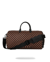 Load image into Gallery viewer, SHARKS IN PARIS BUBBLE BROWN CHECK DUFFLE
