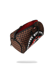 Load image into Gallery viewer, SHARKS IN PARIS BUBBLE BROWN CHECK DUFFLE
