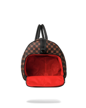 Load image into Gallery viewer, SHARKS IN PARIS BUBBLE BROWN CHECK DUFFLE
