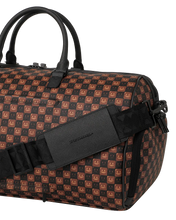 Load image into Gallery viewer, SHARKS IN PARIS BUBBLE BROWN CHECK DUFFLE
