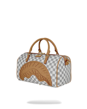 تحميل الصورة في عارض المعرض، EMBOSSED CHECK CREAM MINI DUFFLE
