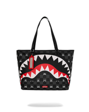 تحميل الصورة في عارض المعرض، GRAY PEEKING CHARACTER CHECK TOTE
