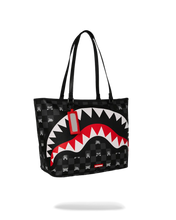 تحميل الصورة في عارض المعرض، GRAY PEEKING CHARACTER CHECK TOTE
