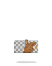 تحميل الصورة في عارض المعرض، EMBOSSED CHECK CREAM FOLD WALLET
