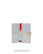 تحميل الصورة في عارض المعرض، EMBOSSED CHECK CREAM FOLD WALLET
